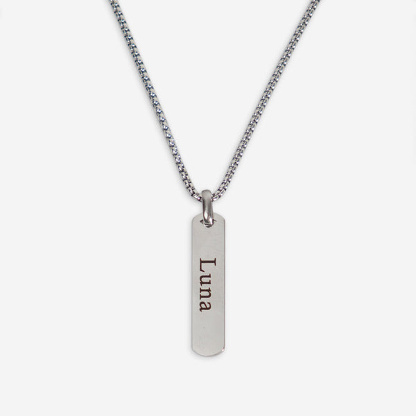 Flat Bar Necklace