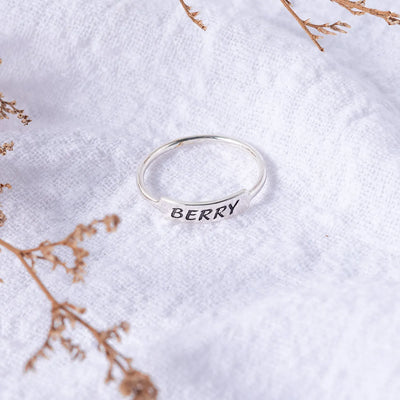 Minimalistic Name Ring