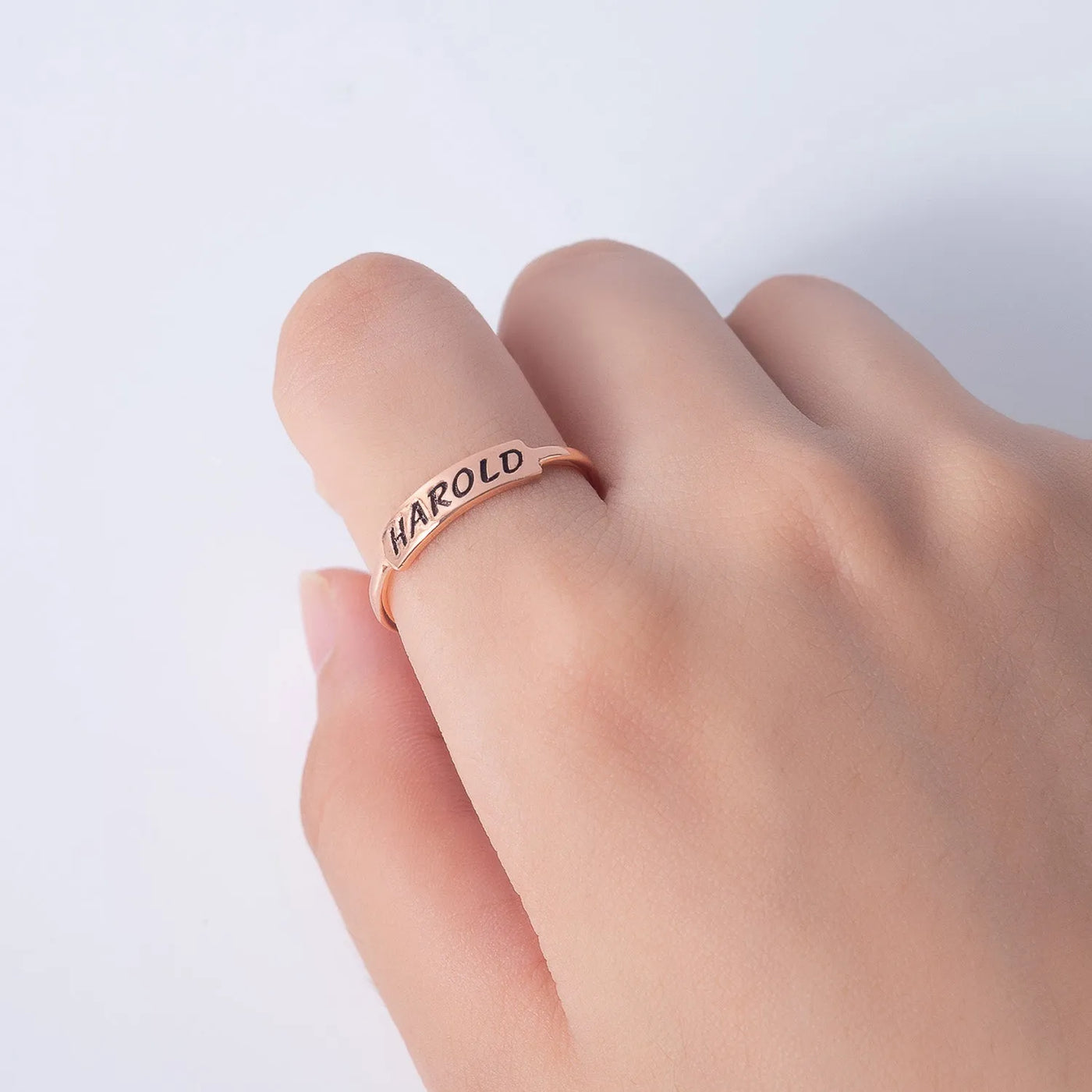 Minimalistic Name Ring