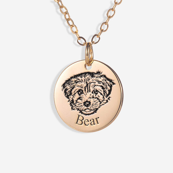 Pet Face Necklace Cherish